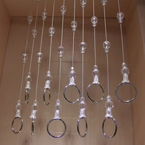 Clothing store hanging ring Crystal bead chain hanger display rack Wall hanger Womens clothing hanging clothes hanging chain hanging