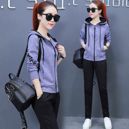 运动套装女春装2018新款潮韩版时尚卫衣春秋