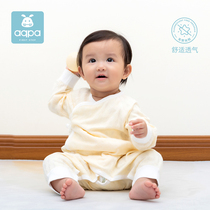 aqpa newborn strap ha clothes Spring and Autumn new products for men and women baby uniforms baby clothes baby long sleeve monk clothes climbing clothes