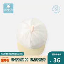 aqpa newborn baby sun hat spring autumn pure cotton stick ball cap child age sun hat baby duck tongue cap