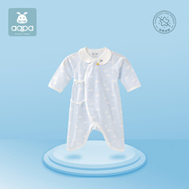 aqpa newborn strap butterfly clothing summer New Baby Cotton monk clothing men and women Baby long sleeve jumpsuit