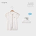 Aqpa babyiesies mùa hè sơ sinh gạc mỏng quần áo cotton bé cotton ngắn tay leo núi quần áo - Áo liền quần bộ body cho bé Áo liền quần