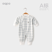 aqpa Men and women baby curve Haiyi Spring and Autumn new products Infant cotton one-piece newborn long-sleeved climbing suit