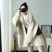 Mùa thu 2019 áo mới của phụ nữ là áo khoác nữ rất phổ biến áo len nữ lửng lười gió phiên bản Hàn Quốc của áo cardigan - Áo len
