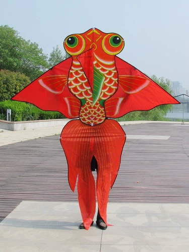 Красный воздушный змей для взрослых, карп