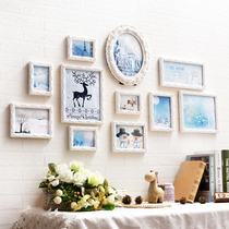  European style simple modern photo wall Living room Bedroom dining room solid wood photo frame wall Creative photo wall Photo frame wall