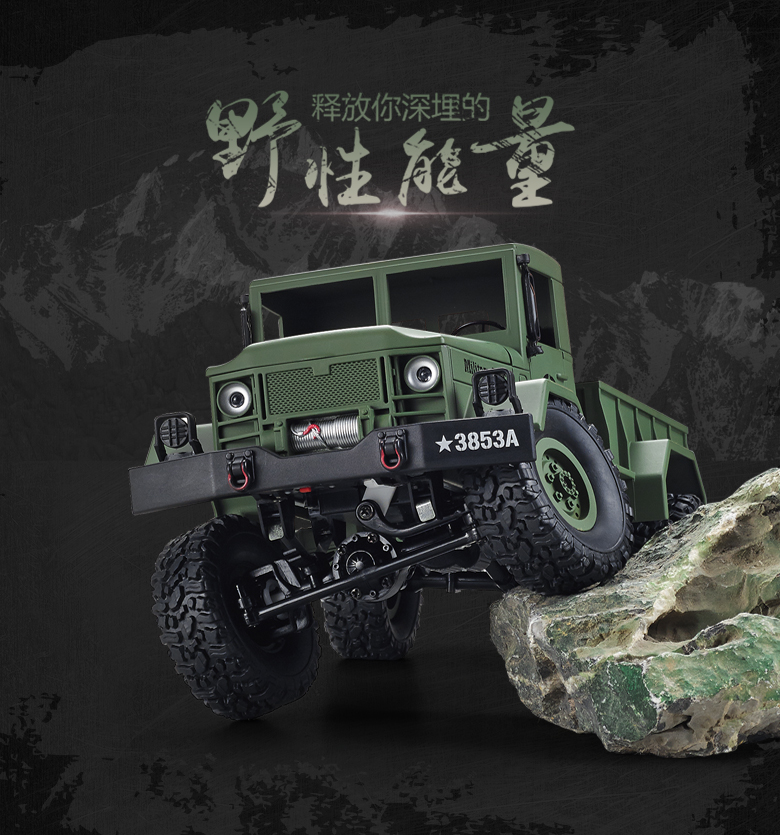 Điều khiển từ xa off-road vehicle Henglong RC bốn bánh drive sạc leo người lớn chuyên nghiệp quá khổ mô hình xe tải trẻ em của đồ chơi hơi nước