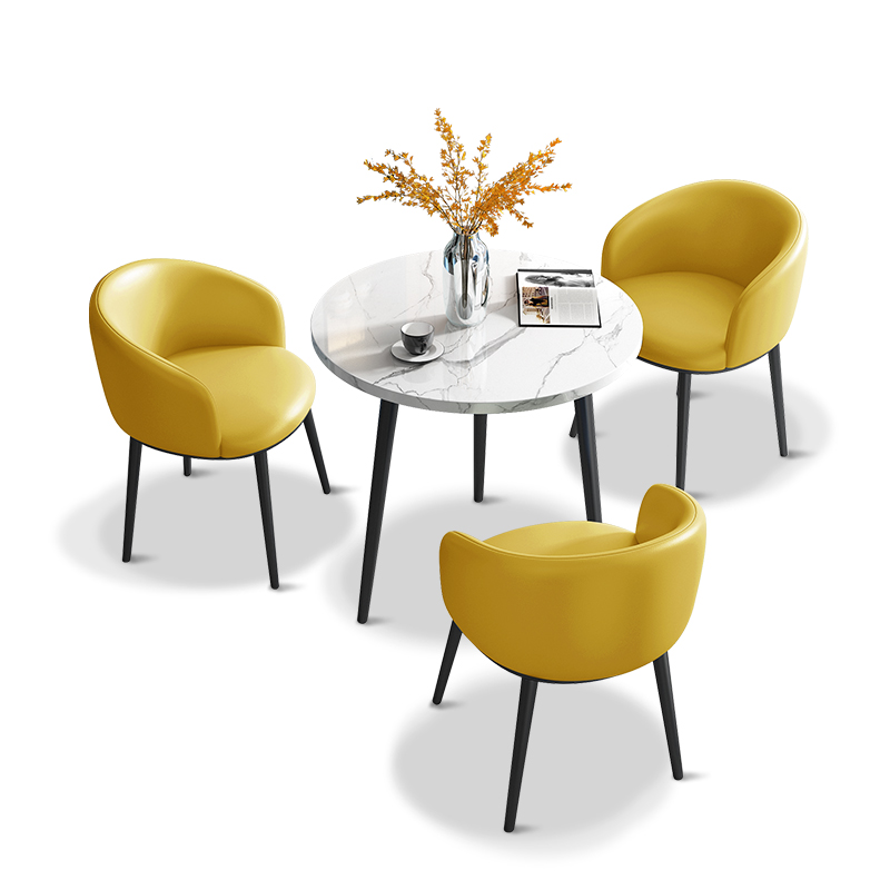 Simple reception desk and chair combination network red in sample house display center office meeting to negotiate seating area creative 1 table 3 chair