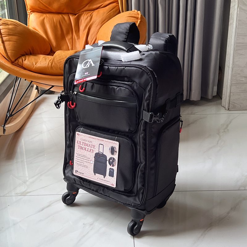 Photography Trolley Backpack Suitcase for Men, 18-Inch Carry-On Luggage, 20-Inch Universal Wheels, Can Be Carried on the Back or Pulled, Travel Bag, Hiking Bag Photography Trolley Backpack Suitcase for Men, 18-Inch Carry-On Luggage, 20-Inch Universal Wheels, Can Be Carried on the Back or Pulled, Travel Bag, Hiking Bag