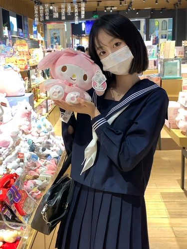 Студенческая юбка в складку, базовый комплект, оригинальная демисезонная японская школьная юбка для школьников