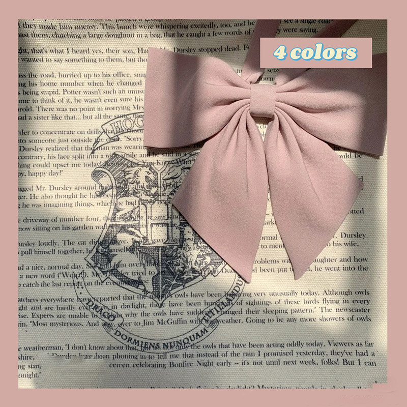 Japanese soft sister cute pink big tie giant feather jk uniform sailor clothes shirt with little tilted butterfly bow