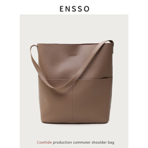  ENSSO bucket bag female mac computer bag notebook bag 2021 new large capacity bag tote bag large bag