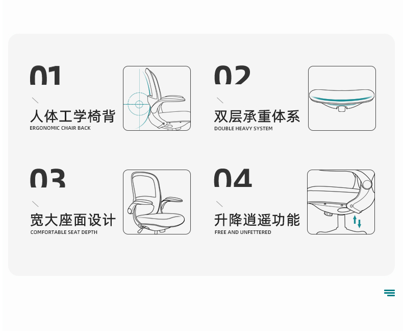 喵住认证 爱意森 电脑椅 人体工学办公椅 图1