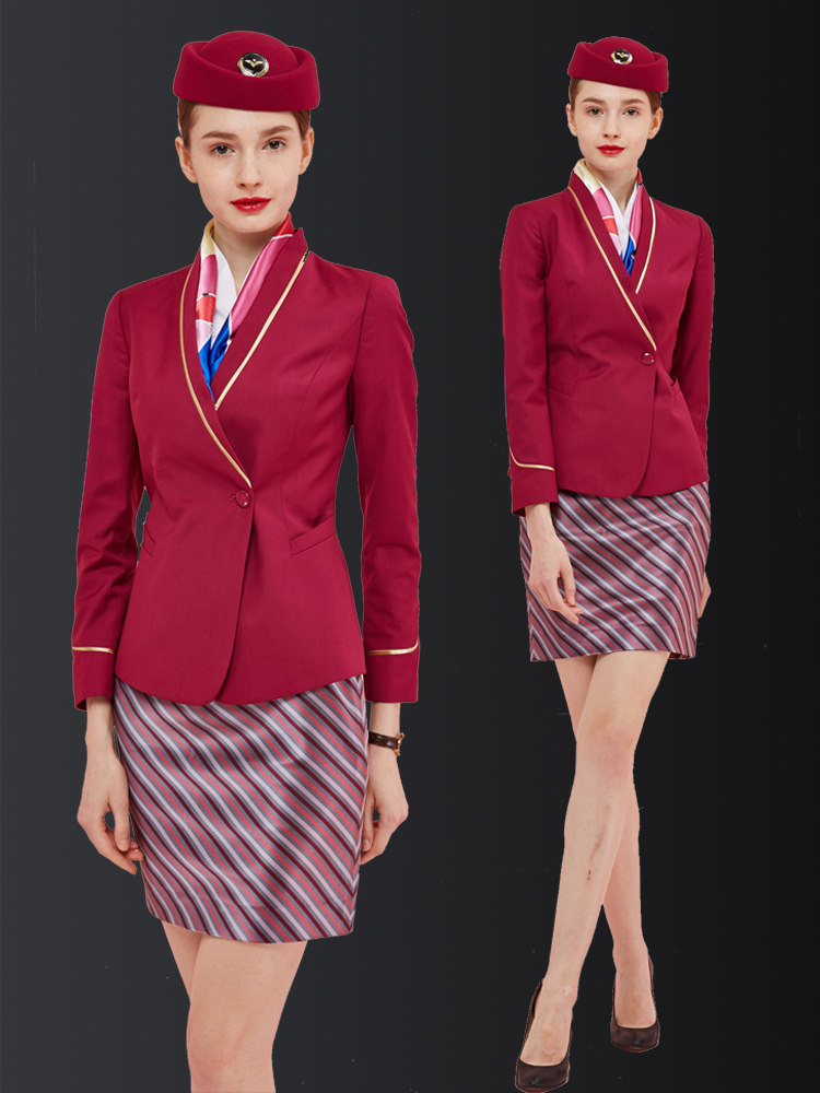 China Southern Airlines flight attendant uniform Female summer flight attendant work suit High-end catering waiter meeting jewelry store work suit