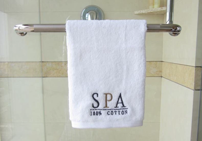 Khăn spa khách sạn năm sao khăn bông thẩm mỹ viện câu lạc bộ spa 40x90 tùy chỉnh khăn thêu logo - Khăn tắm / áo choàng tắm