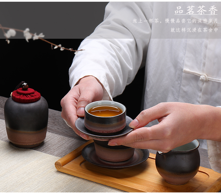 Ceramic kung fu tea sets variable up tea set gift of a complete set of tea in the cup tea pot lid bowl