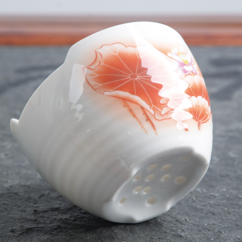 Xiang feng celadon tea white porcelain tea set of white ceramic filtration) kung fu tea spare parts