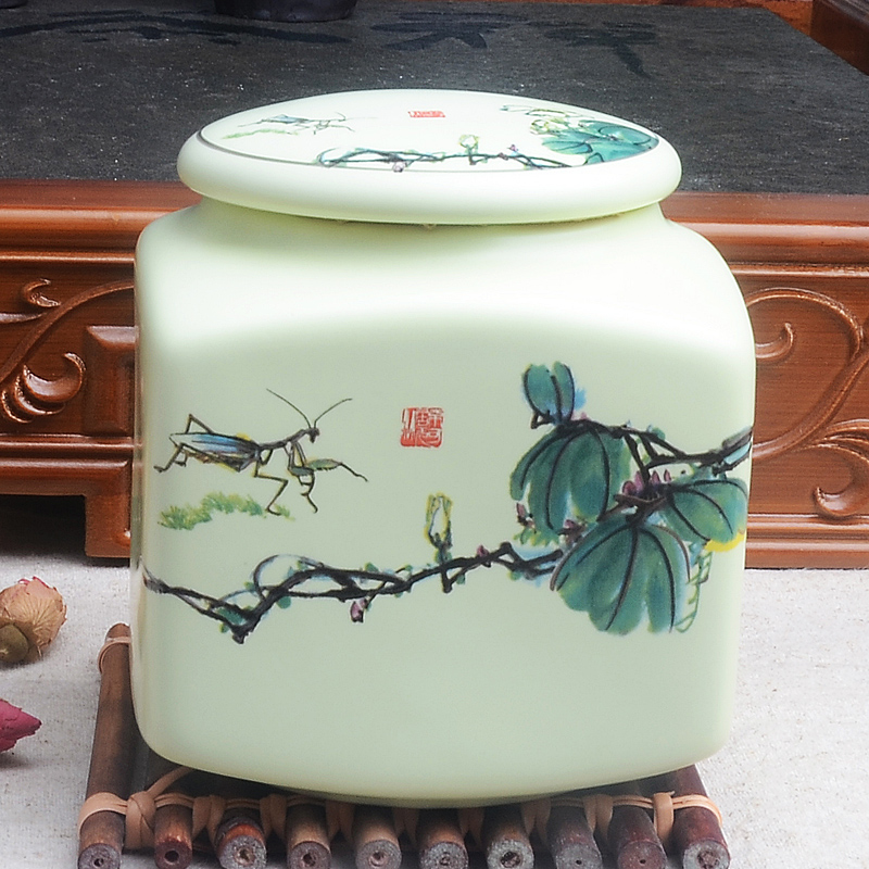 Xiang feng manufacturers shot tea pot wholesale ceramic seal storage tank to store the custom caddy fixings size medium