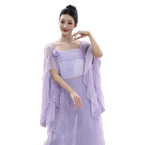 Fubo classical dance costumes fairy-like and elegant Tang-style chest-length tops performance practice clothes rhyme performance clothes gauze clothes