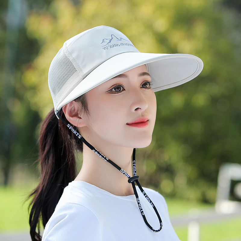 Hat woman summer electric car shade duck hat thin breathable large ride sun protection mask fishing baseball cap