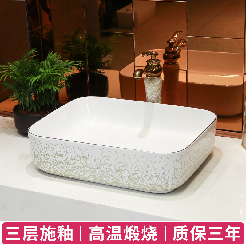 Light key-2 luxury Japanese contracted wind up phnom penh stage basin round ceramic single basin sinks the sink basin