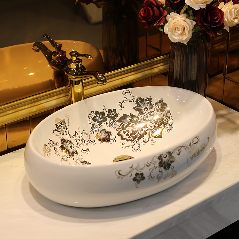 Gold cellnique jingdezhen ceramic sanitary ware art stage basin sink basin splendid tiancheng, 626