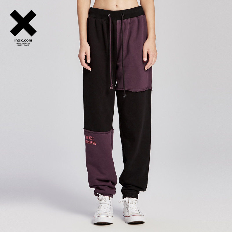 【INXX】Black and Blank 潮牌百搭针织裤休闲裤通款TM74233242