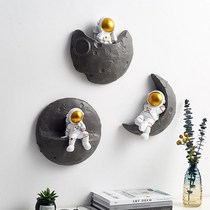 Three-dimensional Nordic astronaut wall decoration astronaut children's room living room bedroom decoration pendant personality wall background