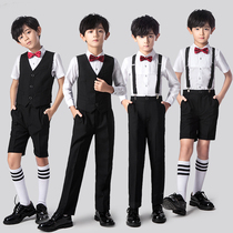 Flower boy dress suit children small suit autumn boy host wedding suit piano performance costume