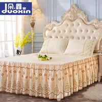 Hàn Quốc công chúa ren giường váy khăn trải giường đôi 1.51.8m tăng 2 mét bedspread giường ngủ váy bộ bảo vệ tay - Váy Petti ga giường viền họa tiết