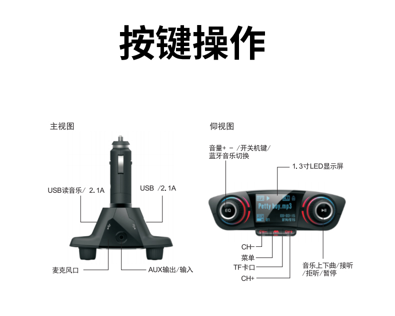 máy phát wifi 4g Xe Bluetooth Máy nghe nhạc MP3 Máy nghe nhạc đa năng u Đĩa Xe Thuốc lá Bật lửa FM Xe sạc - Trình phát TV thông minh