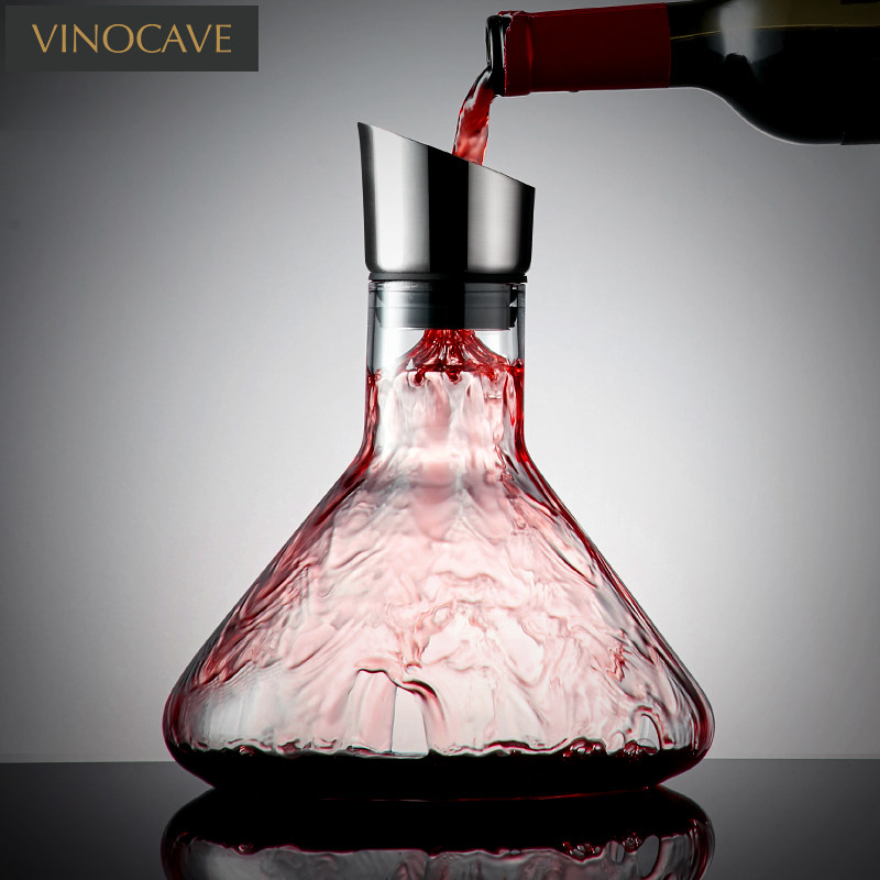 Vinocave Waterfall lead-free Crystal Wine Dispenser Quick filter Household wine dispenser Jug wine set