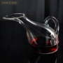 Vinocave Vino Kraft Pha lê không chì pha lê thiên nga đỏ rượu vang decanter rượu vang decanter bộ rượu vang - Rượu vang ly rượu vang