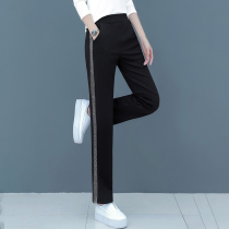 Straight pants women spring and autumn 2021 new womens pants mother size casual sweatpants ladies autumn thin pants summer