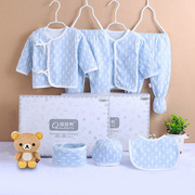Quần áo sơ sinh hộp quà tặng mùa hè bé sơ sinh bé 0-3 tháng quà tặng bé gái bông phù hợp với
