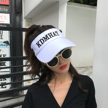 Hat female summer empty hat outdoor folding sun hat cap Korean version Joker student sunscreen hat sun hat