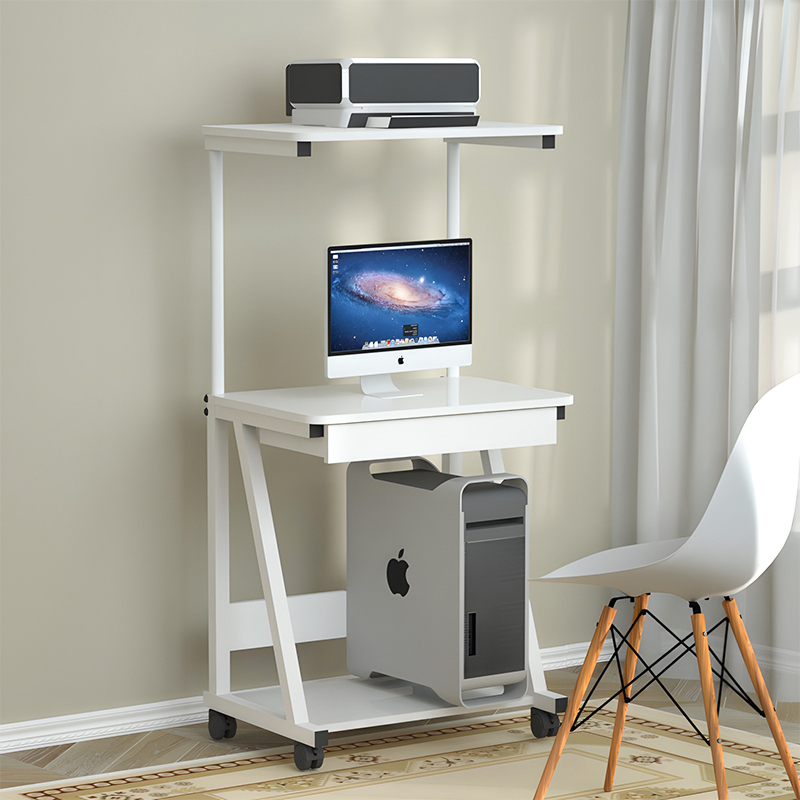 Mini Computer Desk with Drawers, Multi-Layer Home Desktop Bedroom Desk, Small Double-Layer Mobile Lifting and Printing Integrated Desk Mini Computer Desk with Drawers, Multi-Layer Home Desktop Bedroom Desk, Small Double-Layer Mobile Lifting and Printing Integrated Desk