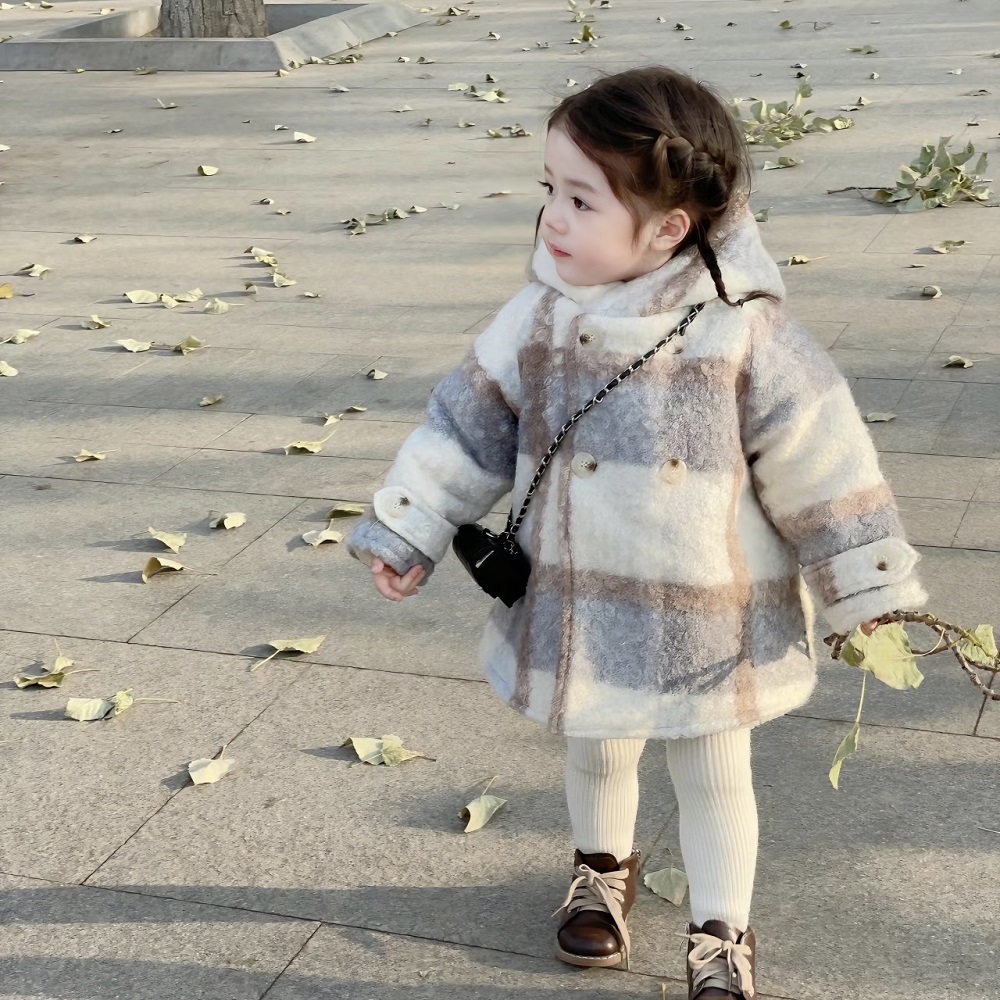 AnnegieGirl Girl Snowy Elf Winter Warm Gripe Thickened Sheep Lamb Sweater Cotton Suit Coat Coat-Taobao