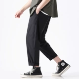 Летние тонкие быстросохнущие шелковые спортивные штаны для отдыха, оверсайз, свободный прямой крой, большой размер