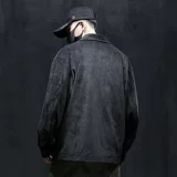 Вельветовый осенний костюм для отдыха, куртка, оверсайз, большой размер