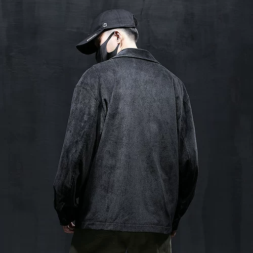 Вельветовый осенний костюм для отдыха, куртка, оверсайз, большой размер