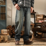 Ретро летние джинсы, штаны для отдыха, в американском стиле, свободный прямой крой, оверсайз