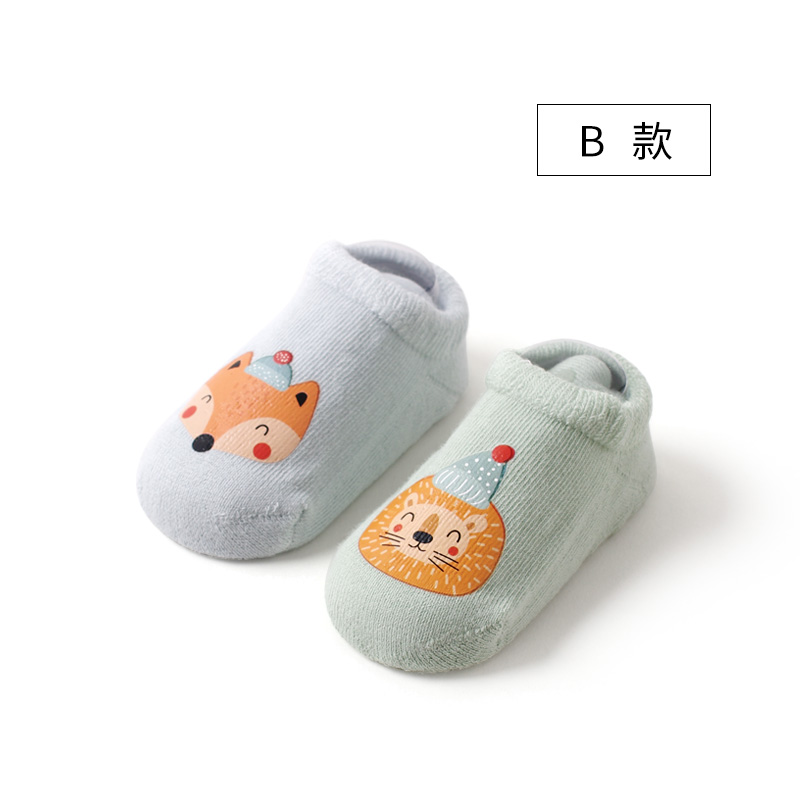 Tầng Socks bé chống trượt bước dưới vớ dày vớ em bé ấm thiết vớ trẻ em mùa thu sàn 1-3-5 tuổi và mùa đông.