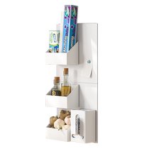 Kitchen magnetic board storage rack enamel board accessories wall back panel magnetic board wall punch-free hole board storage