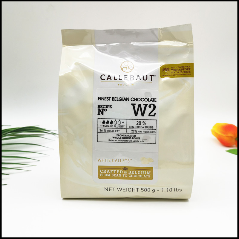 Callebaut White Chocolate Beans Cocoa Content 28P0g Baking Dessert Ingredients Handmade DIY Sandblasting