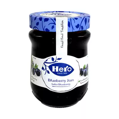 Spanish imported Hero brand Hero blueberry jam 340g no coloring preservative breakfast bread spread