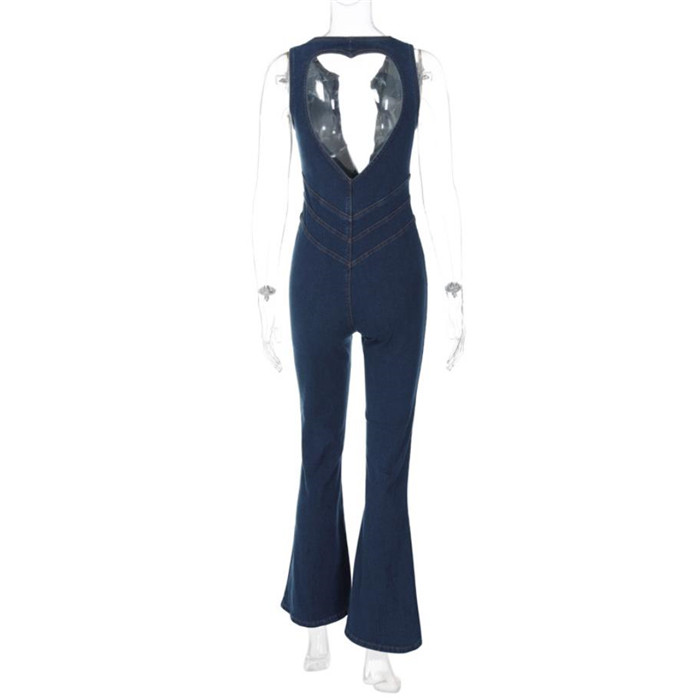 Боди/брюки ins欧美时尚牛仔连体衣长裤女 jumpsuit bodysuit overalls women OTHER