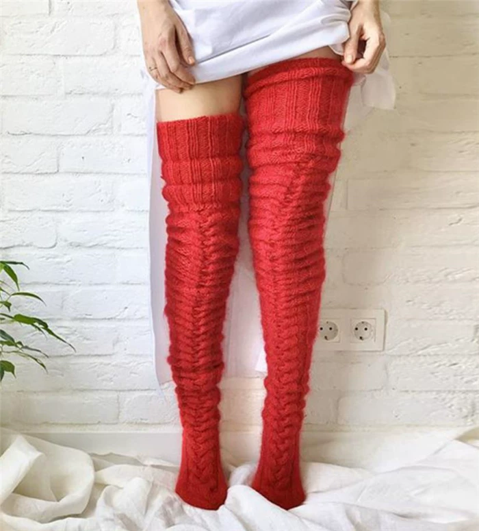 [ вязаные вязаные Knitted Stockings]