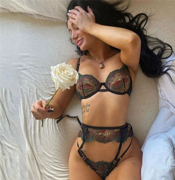 内+трусы Drainy underwear set Sexy Bra Set