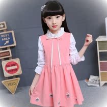 Girls Dress 7 Spring Dress 9 Western Children 11 Primary School Girls 12 Middle School Children Children Spring Skirt Ten Years
